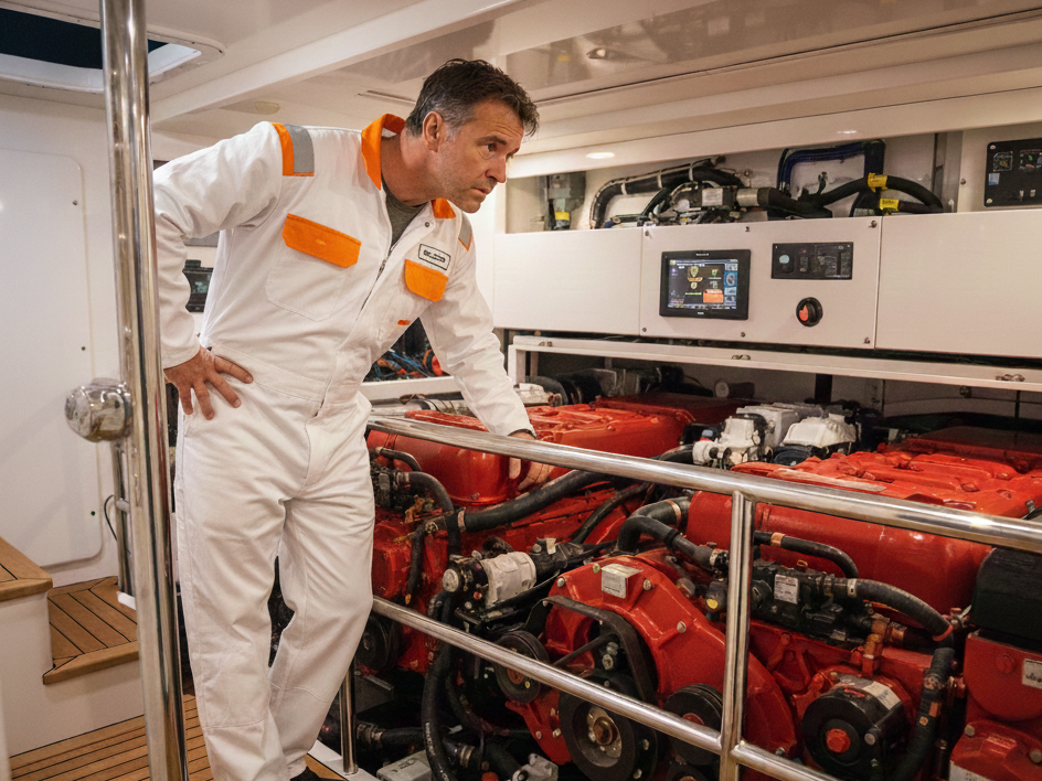 Marine engine maintenance
